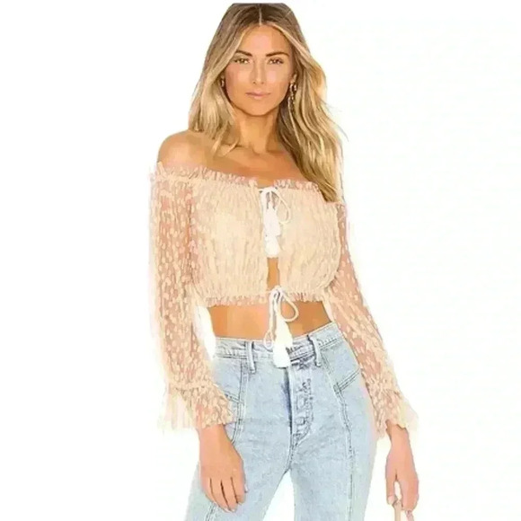 Marjorelle “Sangria” Top In Blush Nude Size Medium - Picture 1 of 12